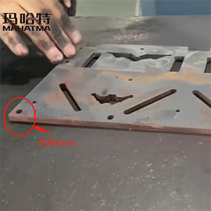 5.5mm激光切割下料碳鋼板變形校平，精度0.1mm-高精密矯平機